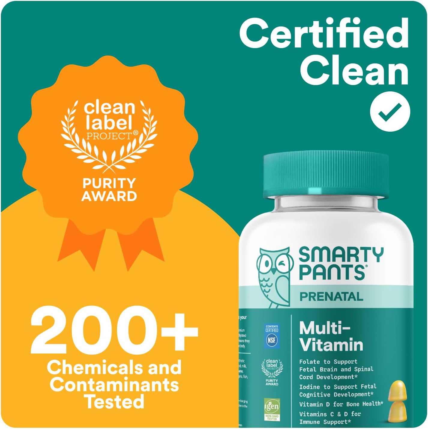 SmartyPants Prenatal Multi – Gominolas Multivitamínicas para Embarazo y Lactancia (60 unidades)