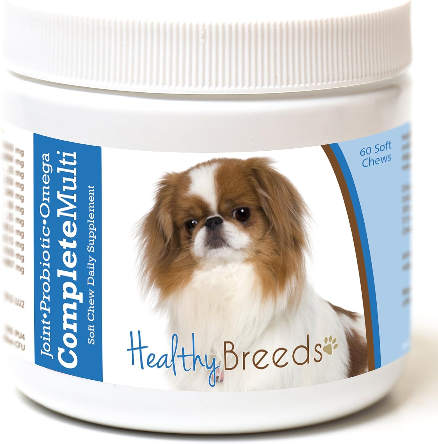 Healthy Breeds Japanese Chin Multivitamínico Todo en Uno 60 Comprimidos Masticables