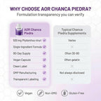 AOR Chanca Piedra 500mg - 90 Cápsulas Veganas