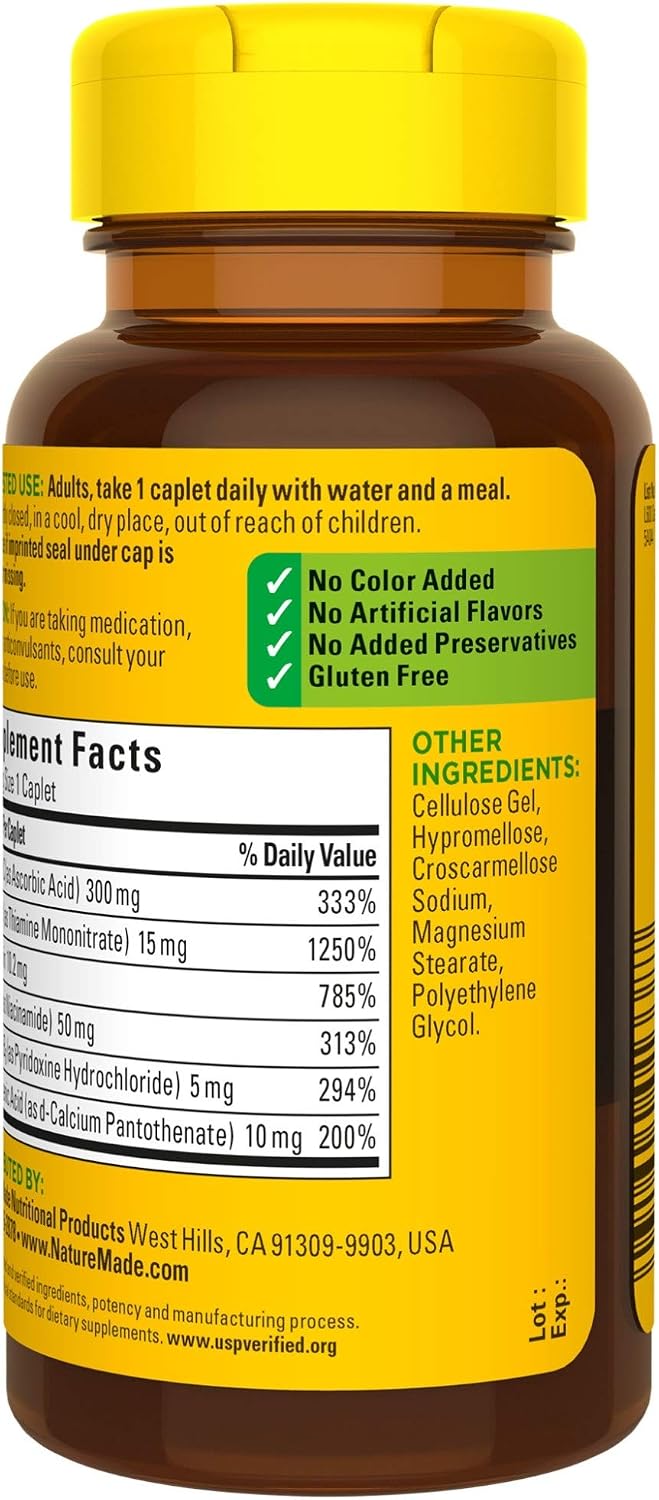 Nature Made B-Complex con Vitamina C, 100 Comprimidos