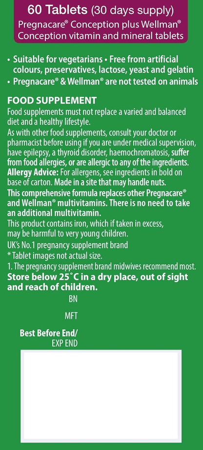 Vitabiotics Pregnacare His & Her Conception – Zinc: Contribuye a la fertilidad y reproducción normales. Es – Image 2