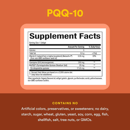 Natural Factors PQQ-10, Complemento Alimenticio para la Energía y el Envejecimiento Saludable, 60 Cápsulas Blandas – Image 4