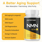 Enprotess NMN Sublingual 500mg - 120 Comprimidos (Suministro para 120 Días)
