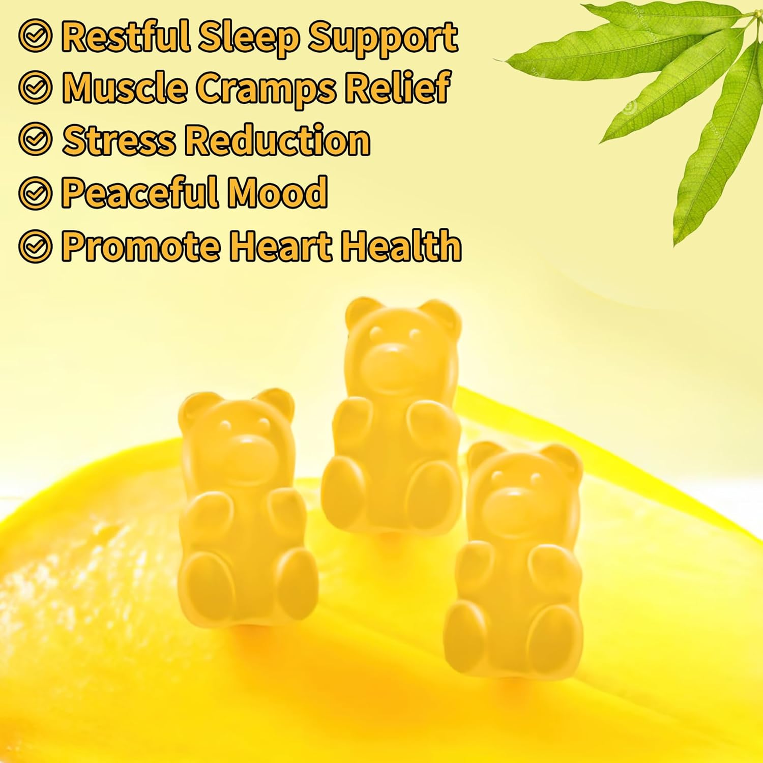 Gominolas de Magnesio Glicinato 1000mg - Sin Azúcar, con Vitamina D, B6, CoQ10, Potasio y Calcio - 90 Gominolas Sabor Frambuesa Natural