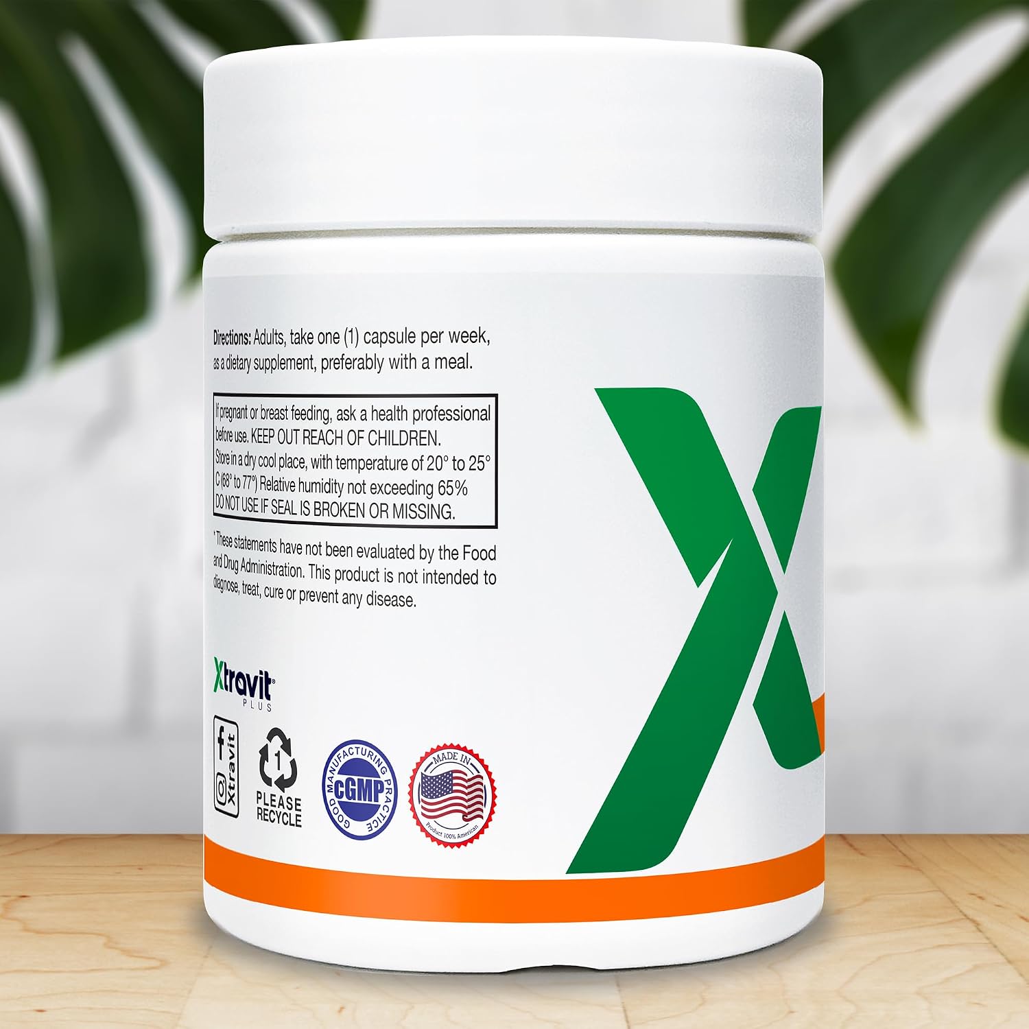 Xtravit Vitamina D3 50000 UI - 30 Cápsulas - Alta Dosis Semanal