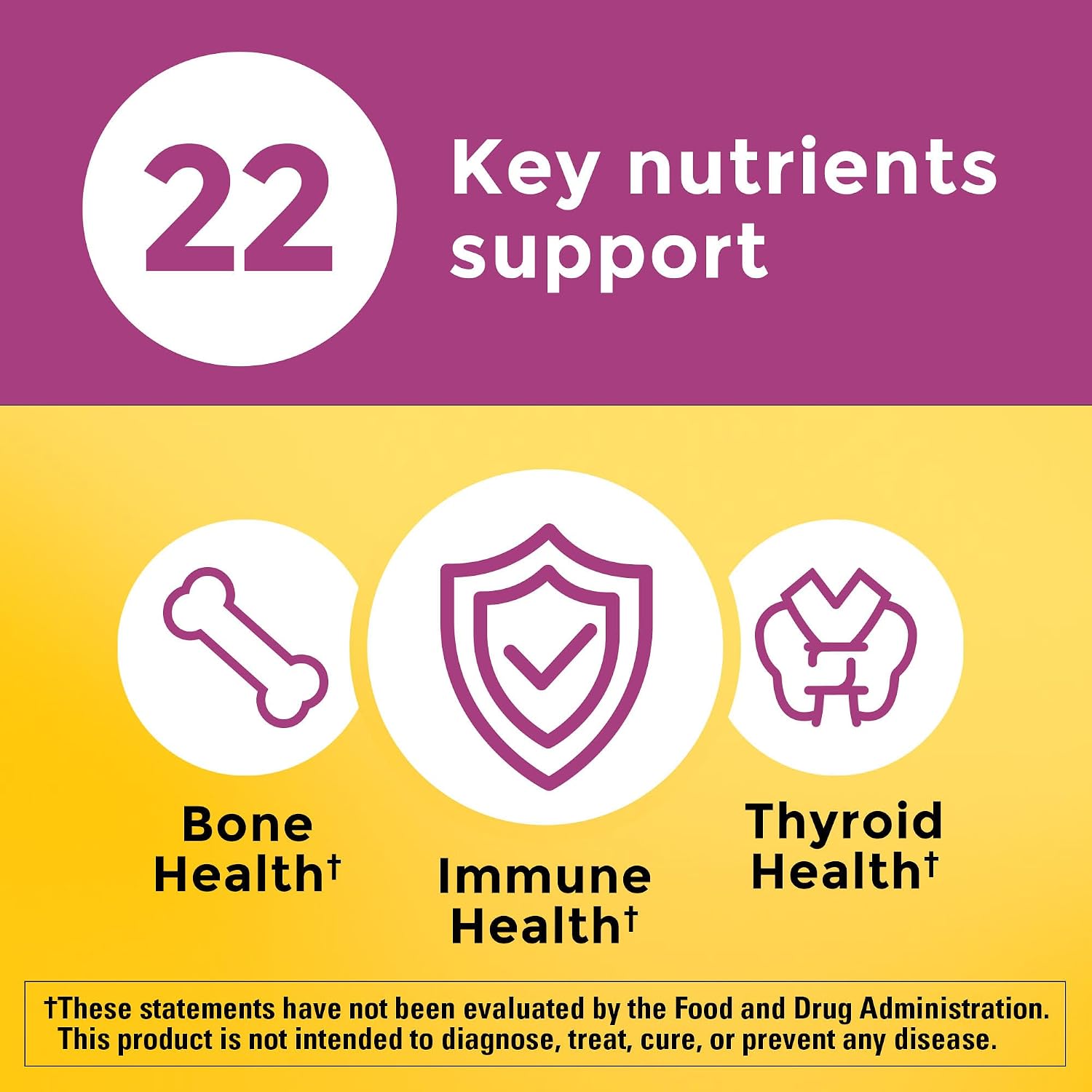 Nature Made Multivitamínico para Mujeres 50+ Sin Hierro, 90 Comprimidos