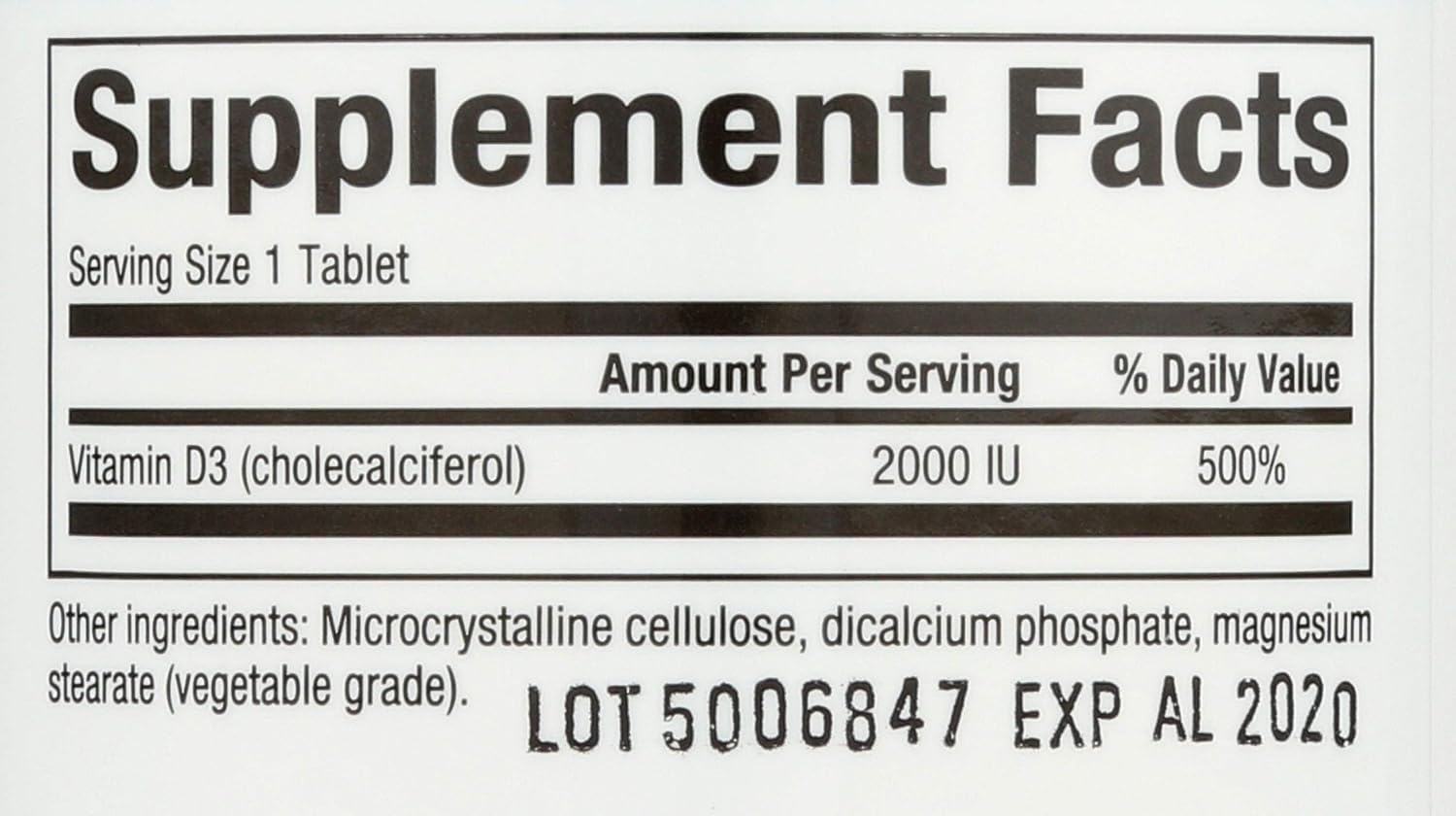 Natural Factors - Vitamina D3 2000 UI, 90 comprimidos