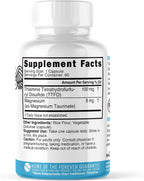 Nature's Fusions TTFD Tiamina B1 100mg con Magnesio - 60 Cápsulas