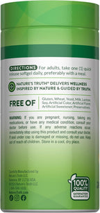 Nature's Truth Vitamina D3 1000 UI - 250 Cápsulas Blandas - Suplemento Esencial de Vitamina D - Sin OGM y Sin Gluten