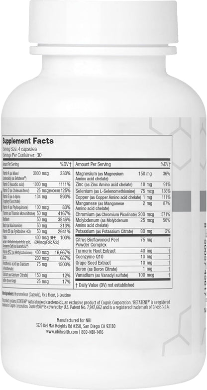 NBI Supreme Daily Multivitamin - Complejo – Energía y metabolismo: Las vitaminas del grupo B (B6, B12) contribuyen – Image 2