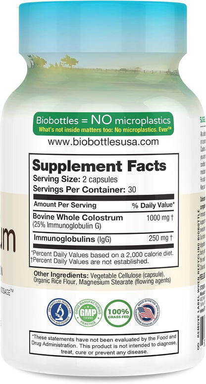 FeelGood Superfoods Calostro Bovino en Cápsulas - 2000 mg por Dosis - Salud Intestinal e Inmunidad - 60 Cápsulas – Image 4