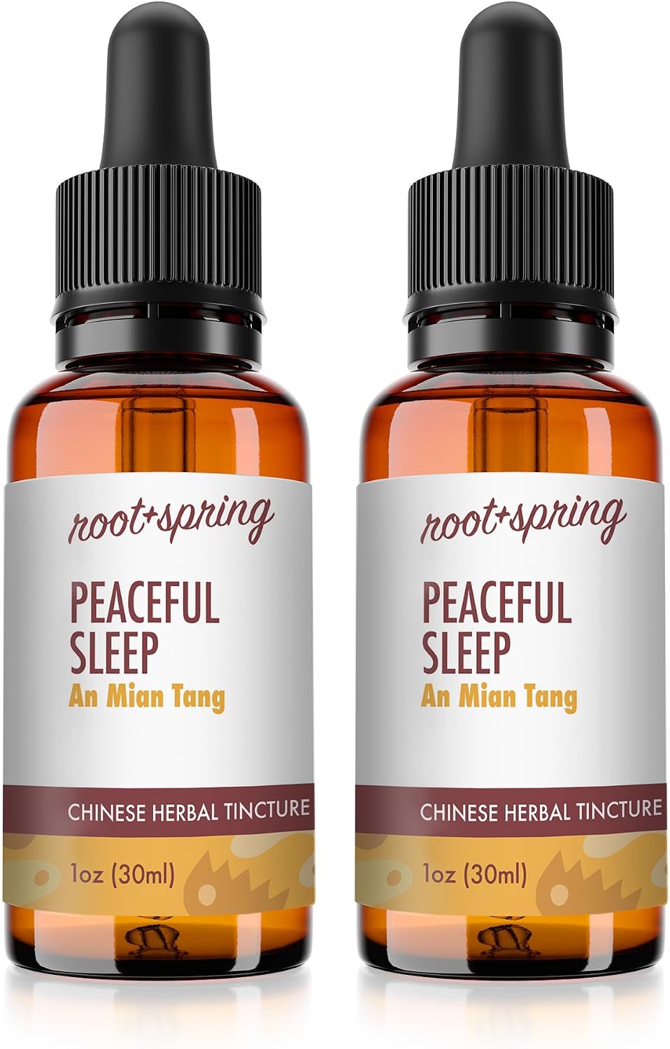 Peaceful Sleep Extracto Líquido – Concentrado de An Mian Tang con Gotero – Tintura Herbal TCM – 1 oz (Pack de 4)