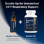 BREATHE PM, Cápsulas Nocturnas 6 en 1 con Mullein para la Salud Pulmonar (60 Cápsulas - 30 Días)