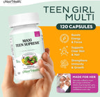 Maxi Health Multivitamínico para Chicas Adolescentes 12-17 - 120 Comprimidos