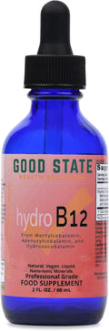 Good State Liquid Hydro B12 - 3000 mcg de Vitamina B12 Líquida, 60 dosis, Vegano