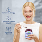SumDIP Sea Moss Gel de Arándanos Azules - 18.5oz (524g) - Suplemento Natural de Vitaminas y Minerales