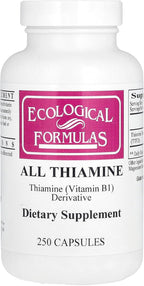 Ecological Formulas All Thiamine, 250 Cápsulas