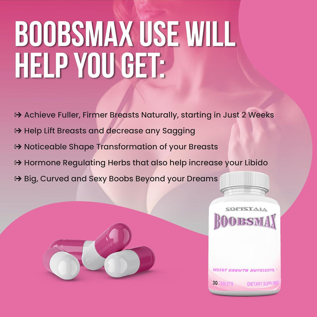 BOOBSMAX Natural Bust Enhancement – 30 Comprimidos
