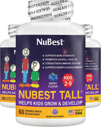 NuBest Tall Kids - Multivitamínico y Minerales para Niños de 2 a 9 Años - 180 Comprimidos Masticables Sabor Bayas