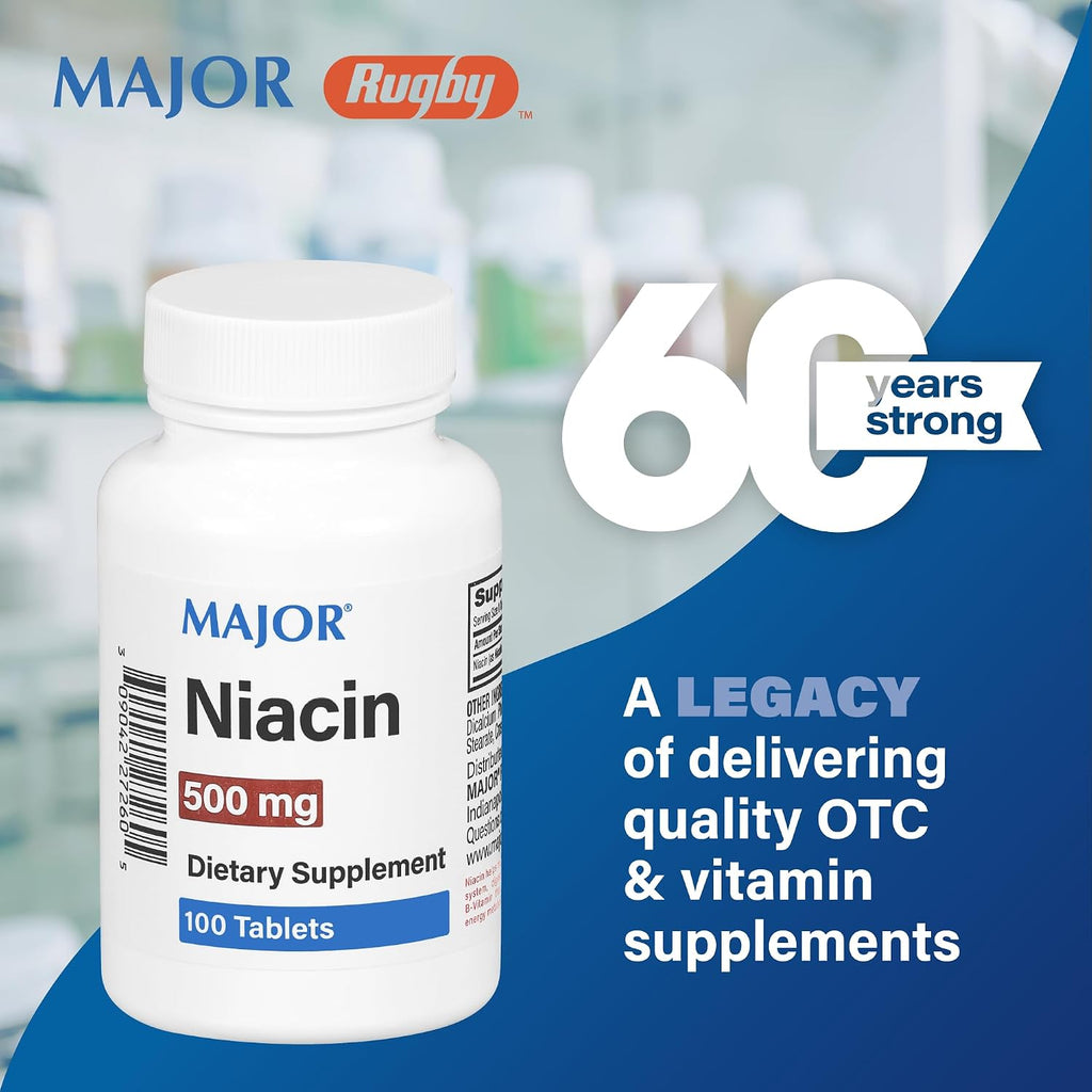 Major Niacin 500mg - 100 comprimidos