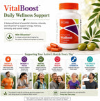 McCord VitalBoost: Complemento de Energía, Memoria e Inmunidad con Vitamina D3, Magnesio, Zinc y Olivamina - 60 Cápsulas