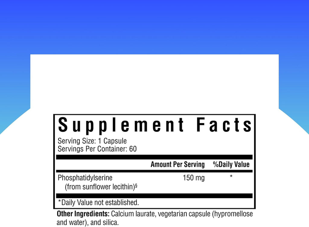 Seeking Health Phosphatidylserine 150 mg, 60 Capsules – Memory and Cognitive Function Supplement