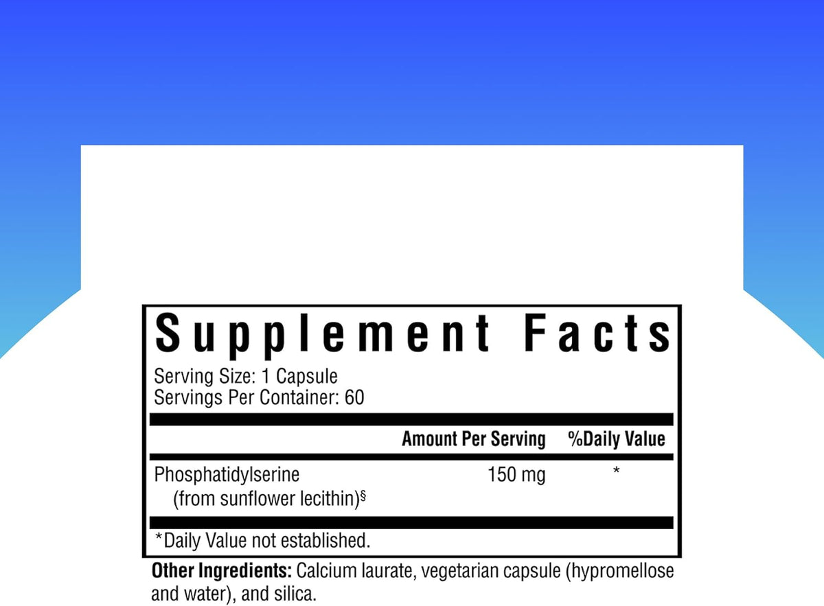 Seeking Health Fosfatidilserina 150 mg, 60 Cápsulas – Suplemento para la memoria y función cognitiva – Image 2