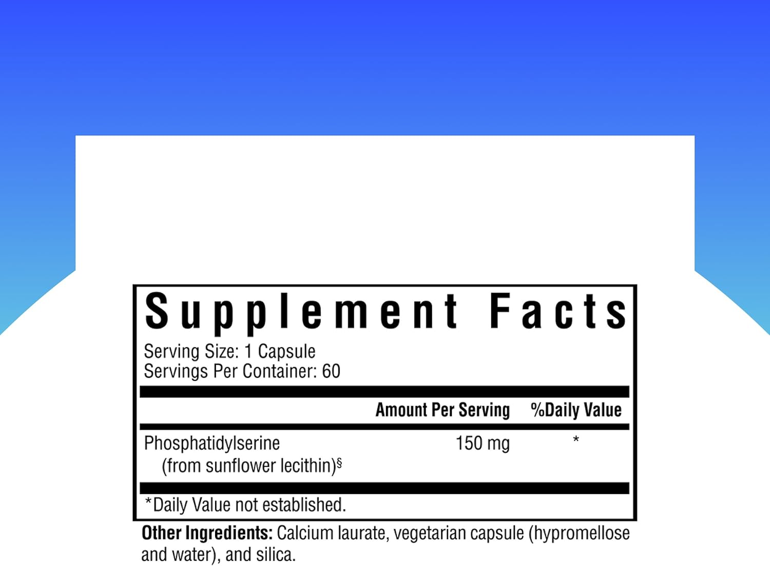 Seeking Health Phosphatidylserine 150 mg, 60 Capsules – Memory and Cognitive Function Supplement