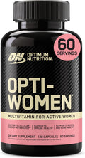 Optimum Nutrition Opti-Women Multivitamínico Diario para Mujeres con Hierro, 120 Cápsulas