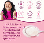Suplemento de Myo e Inositol D-Chiro 40:1 para Ciclos y Fertilidad, 180 Porciones | 2000 mg de Myo-Inositol y 50 mg de D-Chiro para Batidos, Té y Bebidas - Fabricado en EE. UU. 13.02 oz de Inositol en Polvo para el Bienestar Femenino