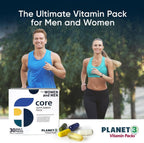 Planet 3 Vitamin Packs - Packs Diarios de Multivitaminas para Hombres y Mujeres - 90 Packs