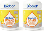 Biobor Natural Vitamin D3 K2 Gummies, 5000 UI D3 + 100 mcg K2 (MK-7), 90 Gominolas