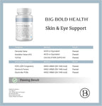 BIG BOLD HEALTH Skin & Eye Support - Complejo Omega-3 con Aceite de Salmón de Alaska, DHA, Astaxantina y Luteína - 60 Cápsulas Blandas