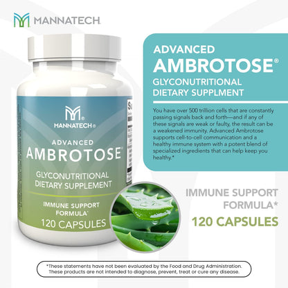 Mannatech Advanced Ambrotose 120 Cápsulas – Comunicación celular: Formulado para favorecer la comunicación entre – Image 3