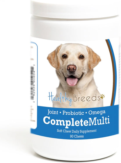 Healthy Breeds Labrador Retriever All in One Multivitamin Soft Chew 90 Count – Image 1