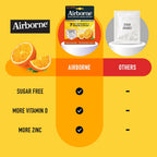 Airborne 1000mg Vitamina C con Zinc - 20 Comprimidos Efervescentes Sabor Naranja