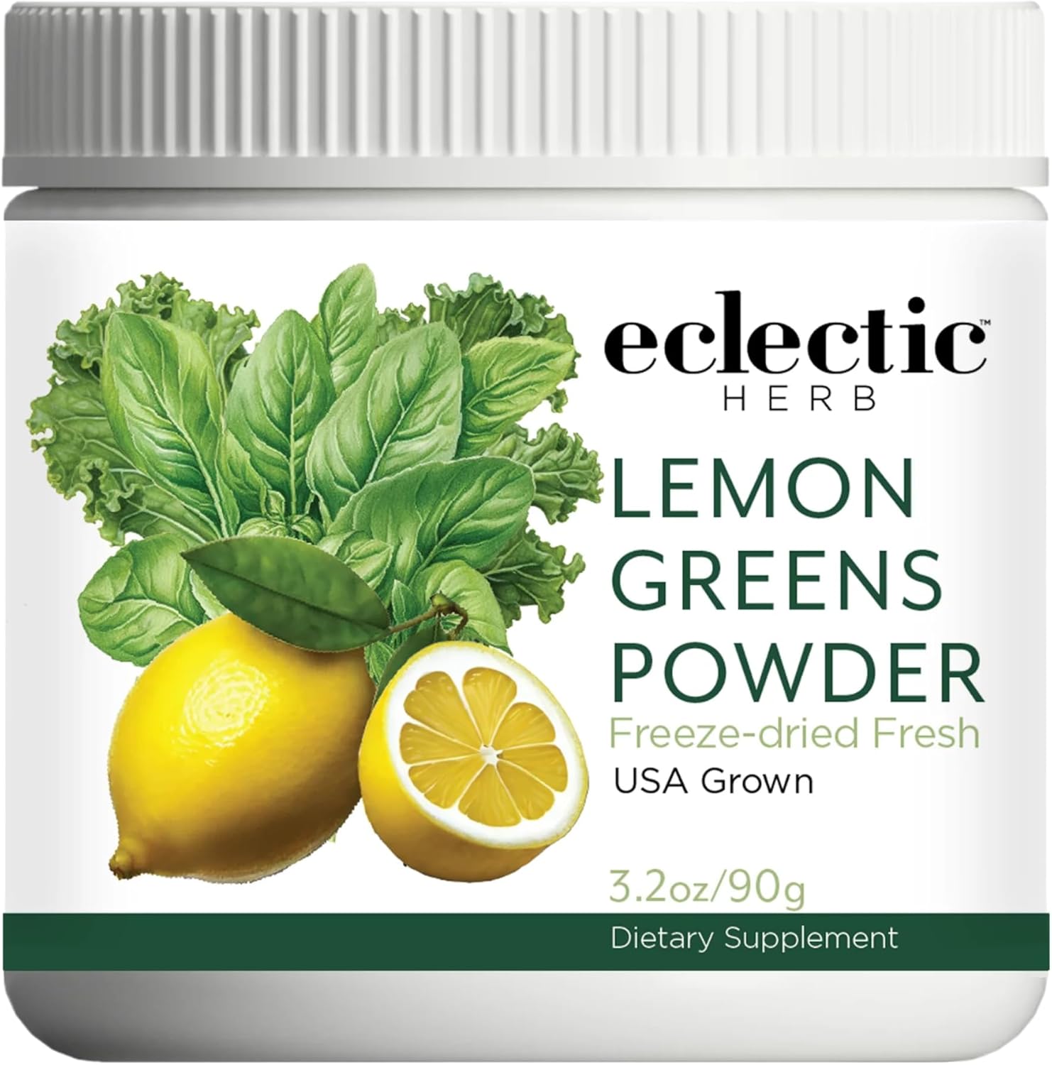 Eclectic Herb - Lemon Greens Powder: Mezcla de verduras y frutas ecológicas en polvo
