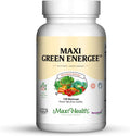 Maxi Health Super Greens – Complemento Alimenticio Integral para Energía y Sistema Inmunitario – 120 Cápsulas Veganas Kosher