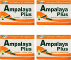 Pack de 4 Ampalaya Plus Suplemento 550mg - Total 120 Cápsulas - Natural y Vegano - Cápsulas Orgánicas de Melón Amargo - Suplemento Alimenticio Herbal Halal