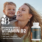 Bronson Vitamin B2 100mg Non-GMO, 120 Vegetarian Capsules