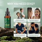 NaturElan Vitamin D3 5000 UI & K2 (MK-7) Gotas con Aceite MCT - 1,69 fl oz