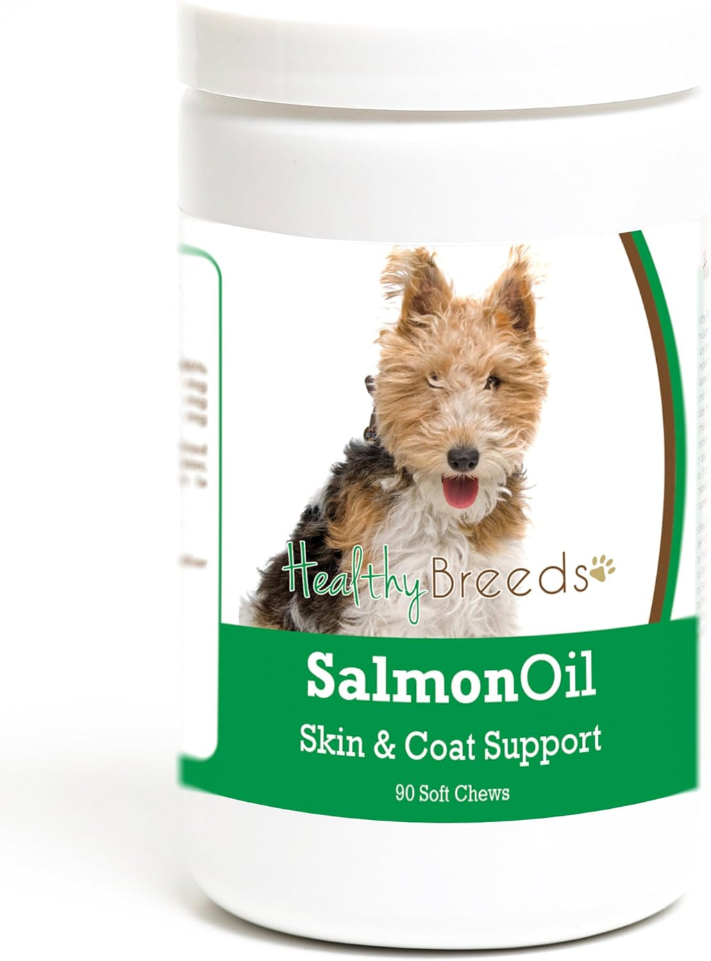 Healthy Breeds Masticables Blandas de Aceite de Salmón para Perros Wire Fox Terrier, 90 uds.