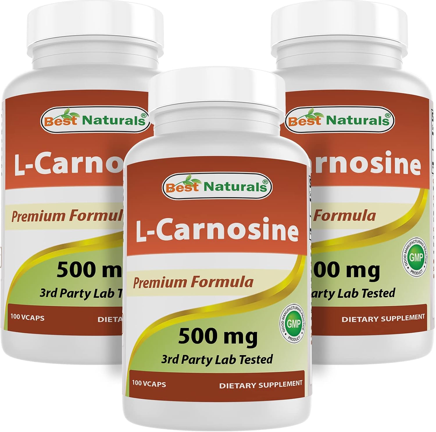 Best Naturals L-Carnosine 500 mg 100 Vcaps