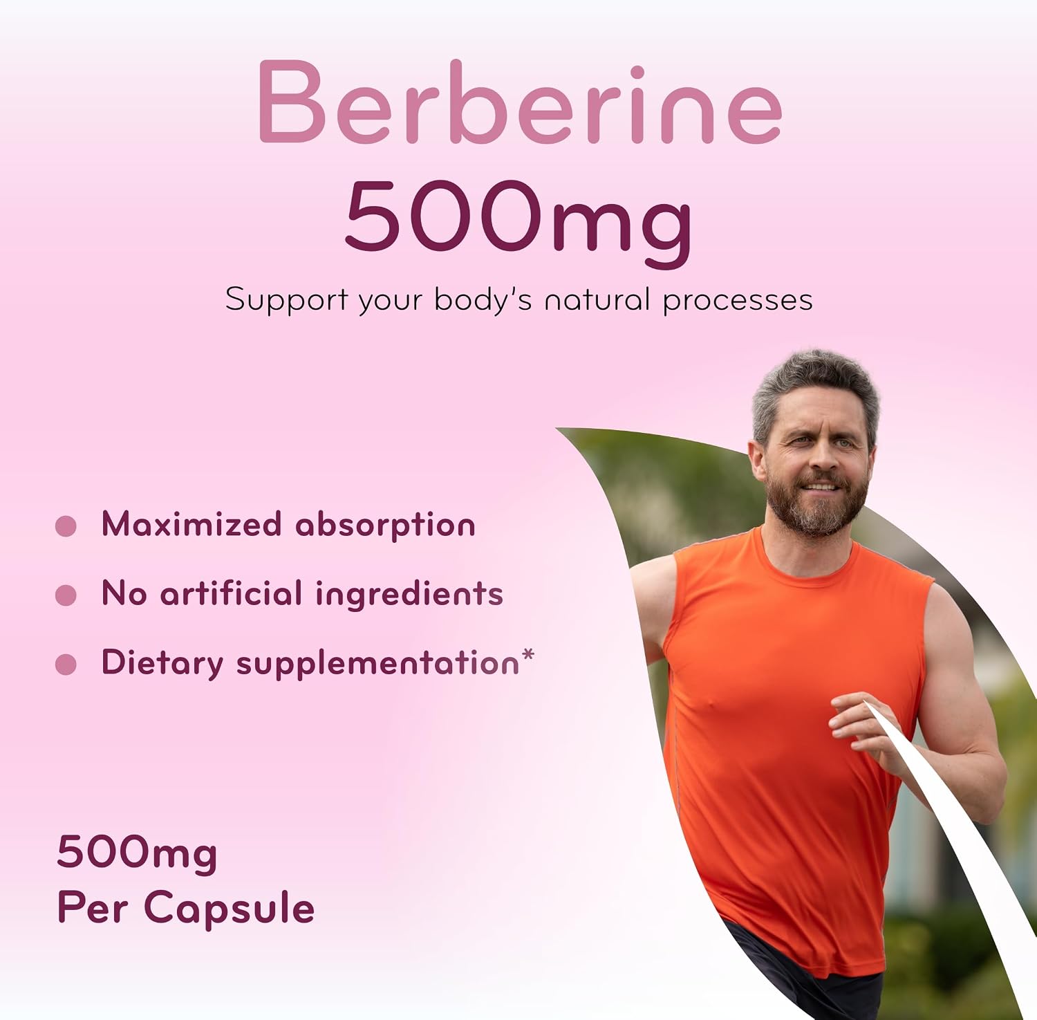 Clear Formulas Berberine Supplement 500mg - Lab Tested Berberine 500mg Value Size - Vegan Non-GMO Made in the US & Gluten Free (6 Months Supply)