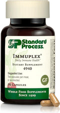 Standard Process Inc. Immuplex - Complemento diario para el apoyo inmunológico con folato, hierro, vitamina C y vitamina A - Suplemento mineral con ingredientes antioxidantes - 90 cápsulas