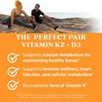 Doctor's Best Vitamina D3 y K2 MK-7 (MenaQ7) - 60 Cápsulas Veganas