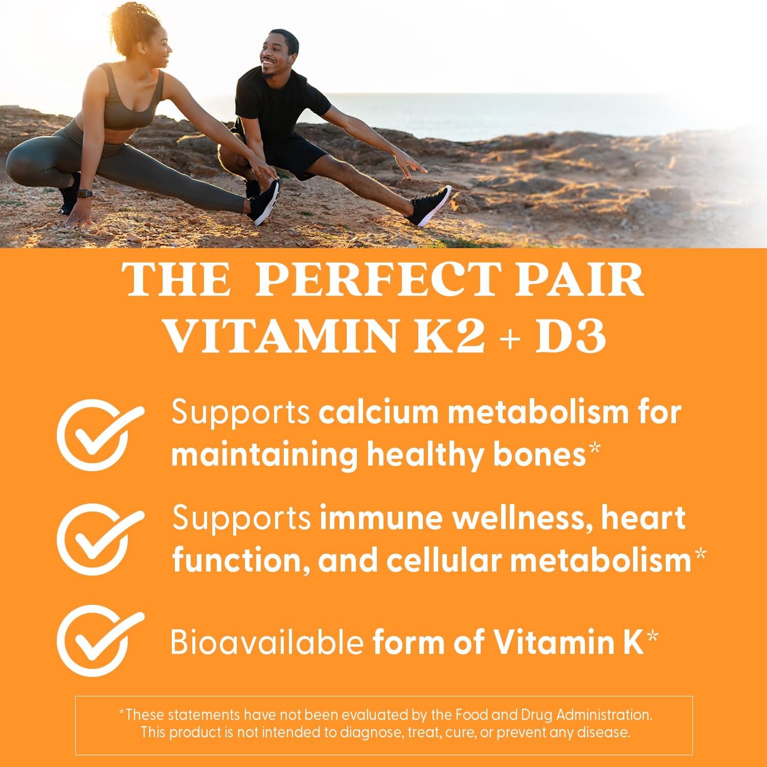 Doctor's Best Vitamina D3 y K2 MK-7 (MenaQ7) - 60 Cápsulas Veganas