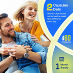 Probióticos para Hombres – Fórmula Sweet Spot con Piña, Arándano y Canela, 60 Cápsulas