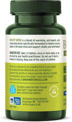 Banyan Botanicals Organic Healthy Kapha – Suplemento Herbal Caliente y Vigorizante – Apoya el Movimiento Sistémico, la Energía Física y la Circulación – 90 Comprimidos – USDA Orgánico