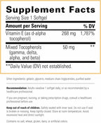 Vitamina E - Suplemento Antioxidante con Tocoferoles Mixtos - 60 Cápsulas Blandas